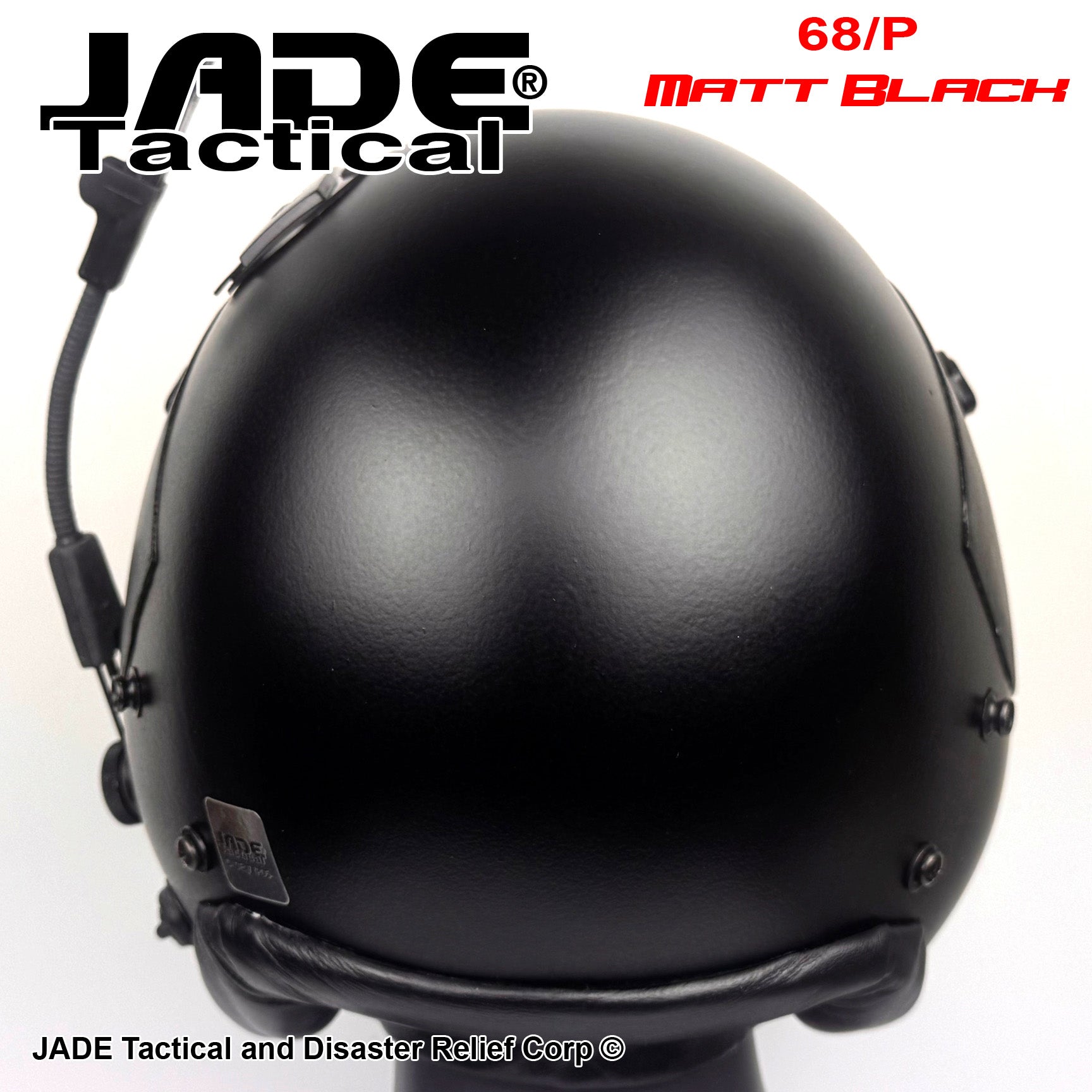 GENTEX HGU 68/P Matte Black Ops Jet Pilot Flight Helmet | Jade