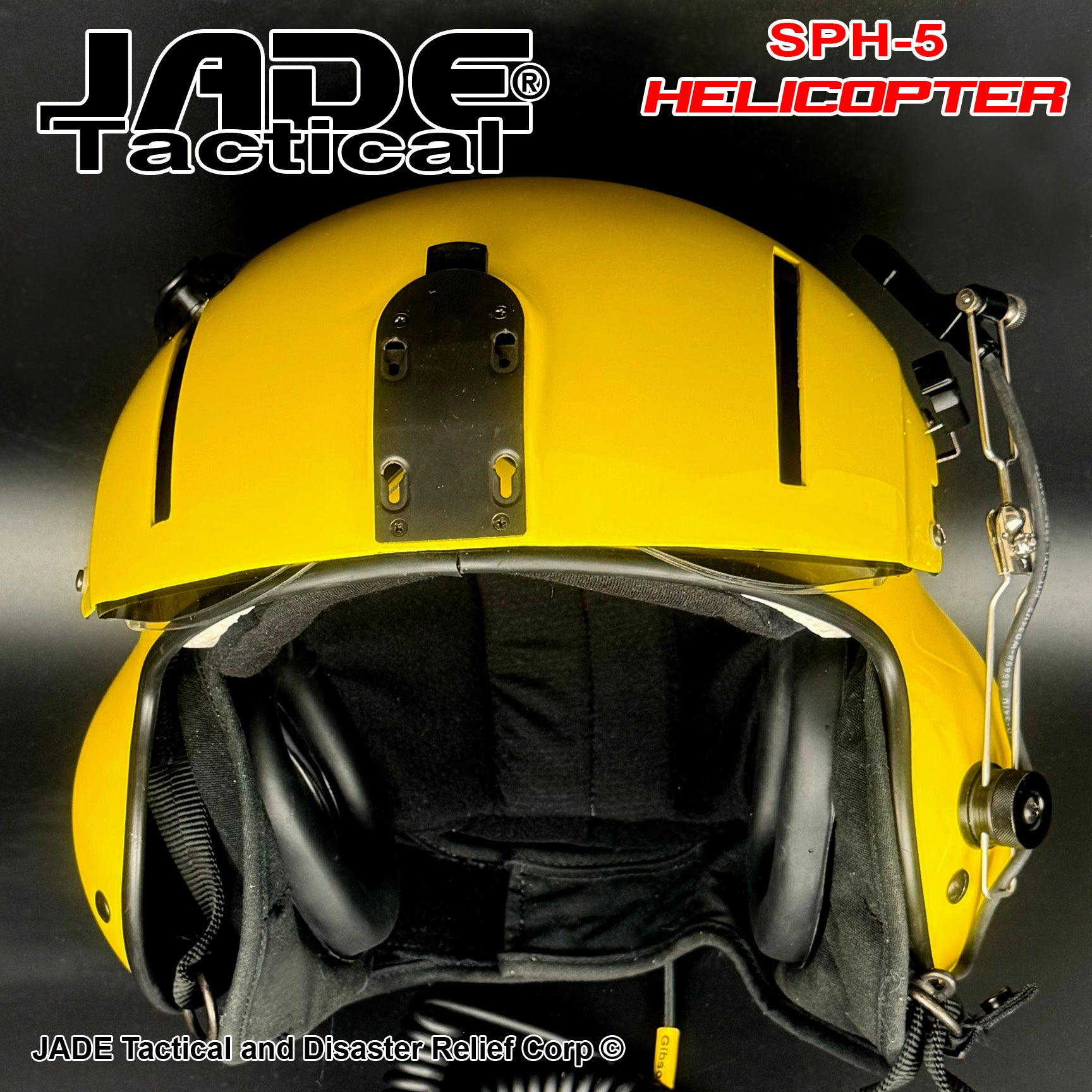 GENTEX SPH5-B Canary Yellow Dual Visor Helicopter Helmet | Jade