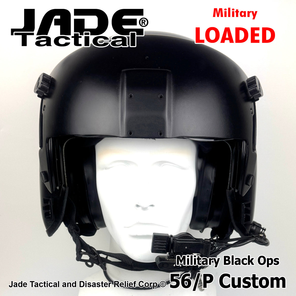 GENTEX 56/P USA Helicopter Flight Helmet Black Ops
