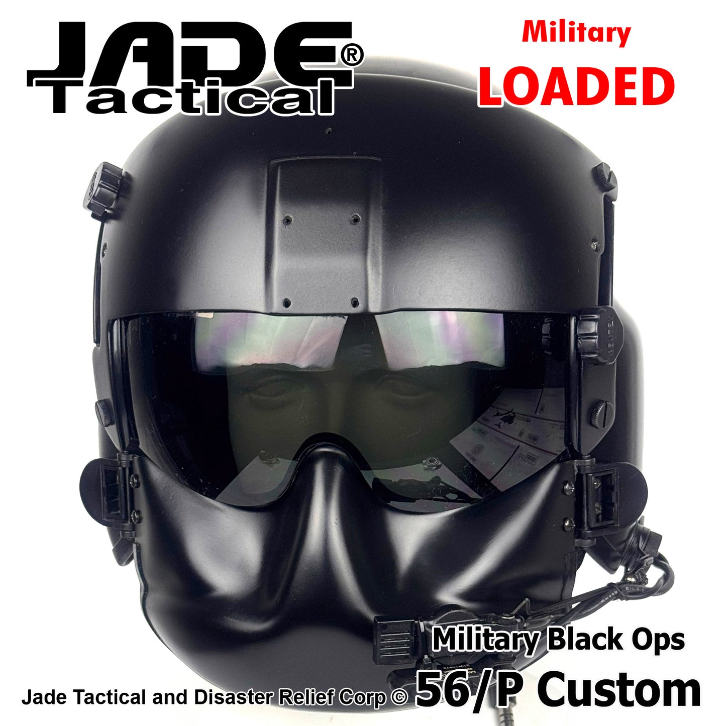 GENTEX 56/P USA Helicopter Flight Helmet Black Ops