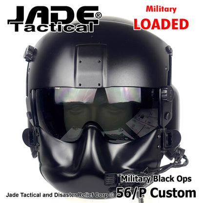 GENTEX 56/P USA Helicopter Flight Helmet Black Ops
