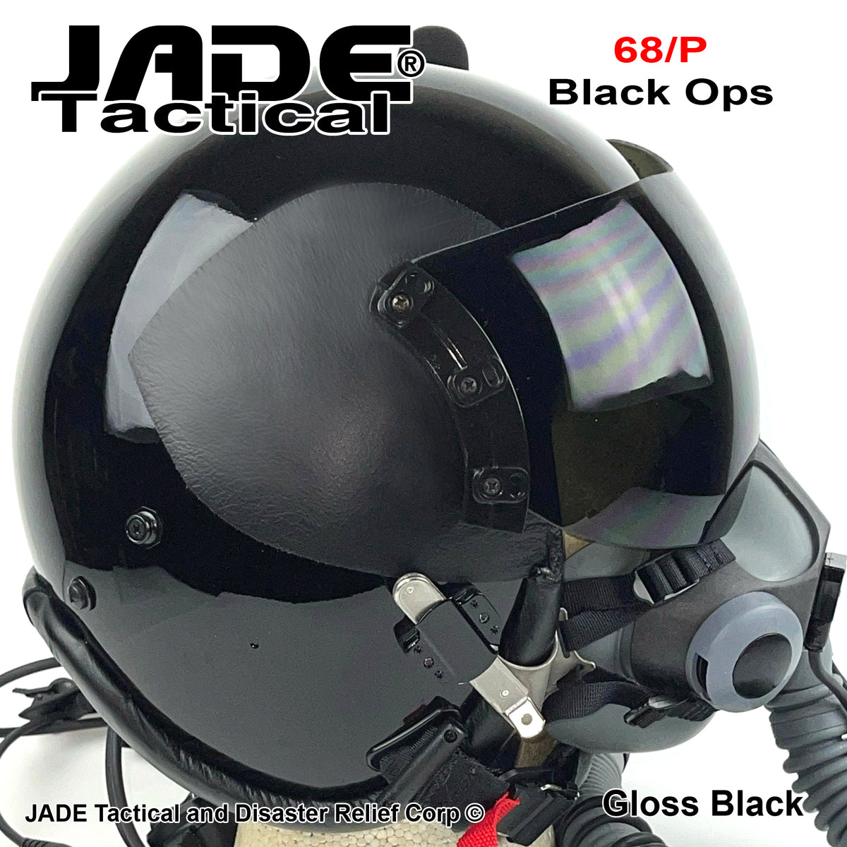 GENTEX 68/P USA Boom Flight Helmet Black Ops