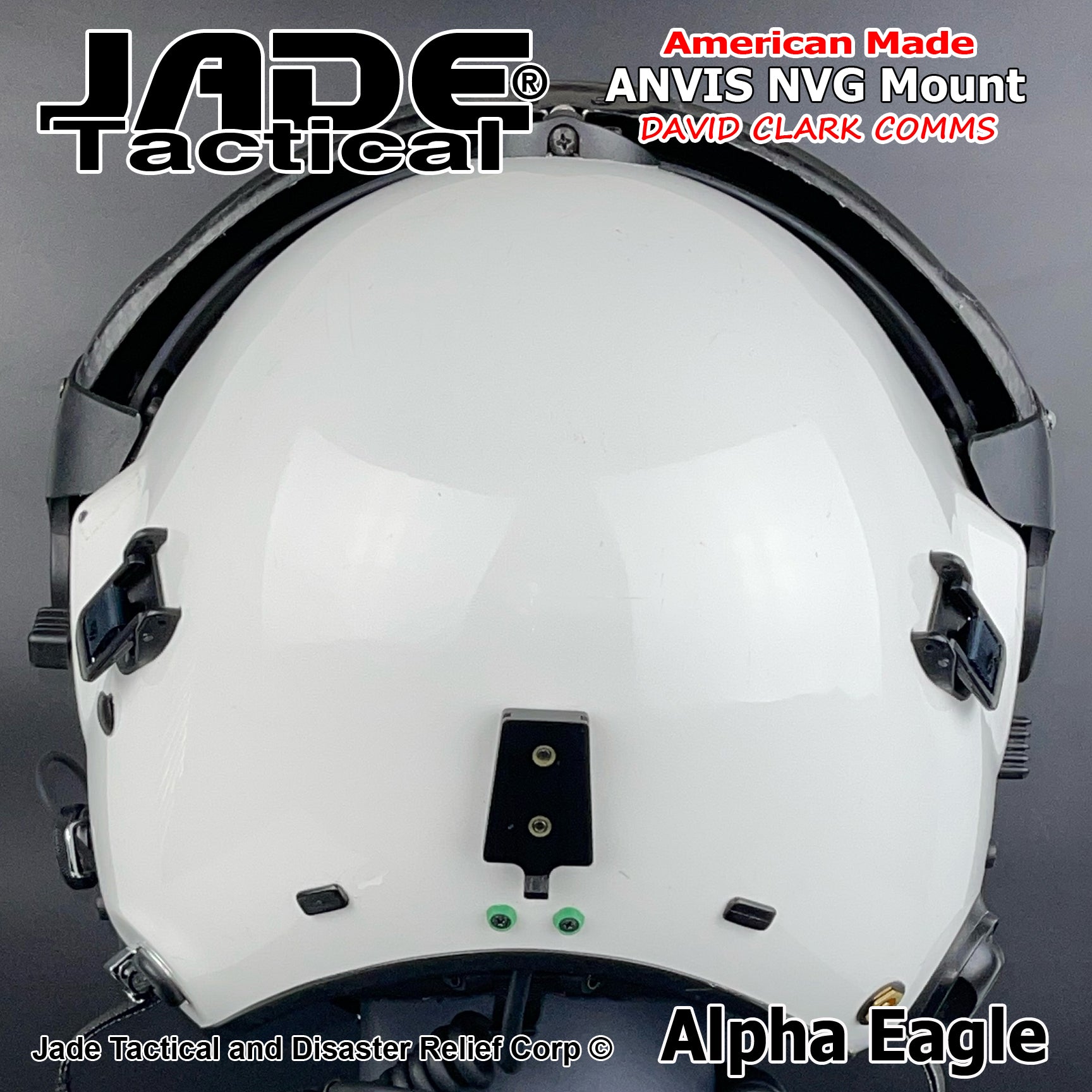 Alpha Eagle White Helicopter Flight Helmet | Jade Tactical