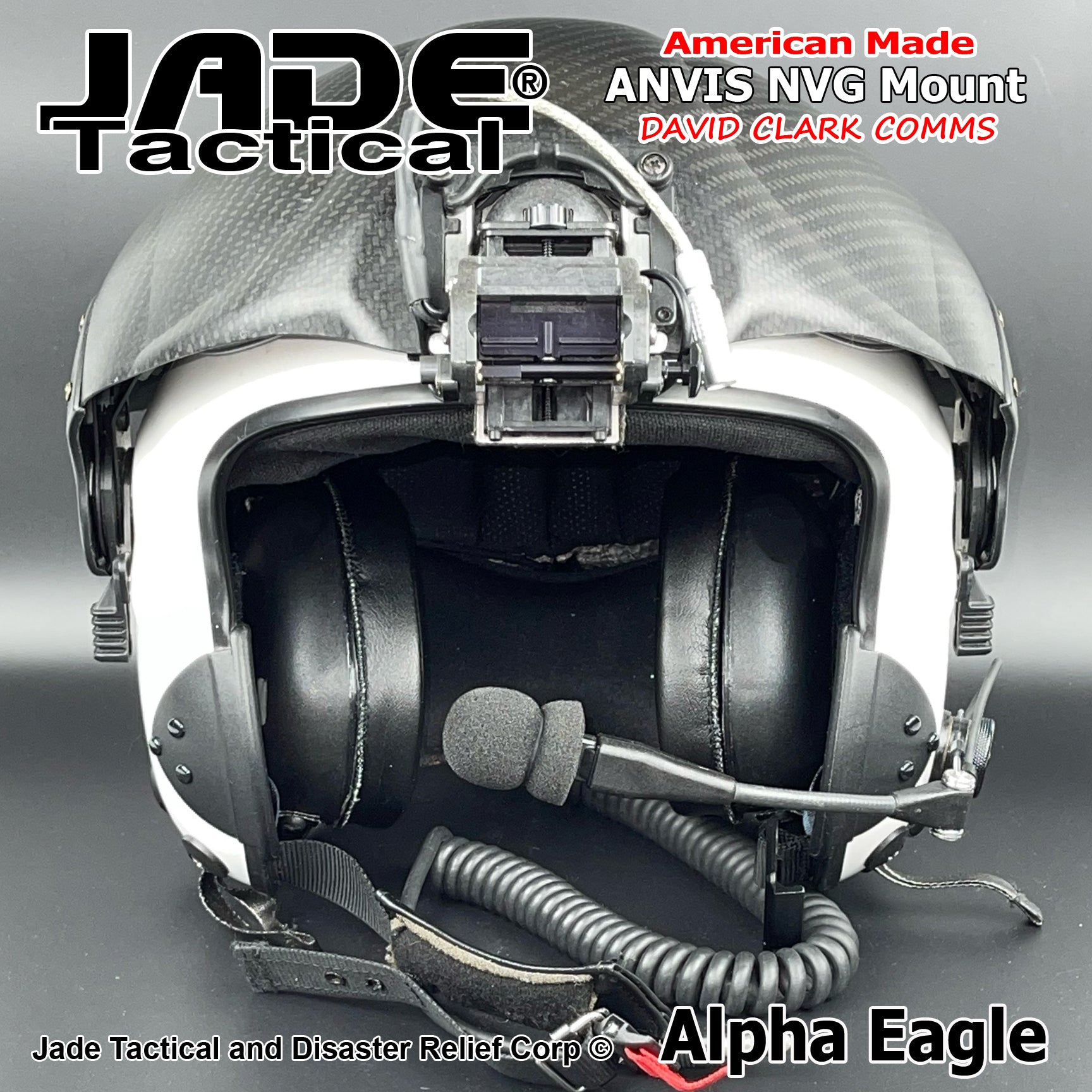 Alpha Eagle White Helicopter Flight Helmet | Jade Tactical