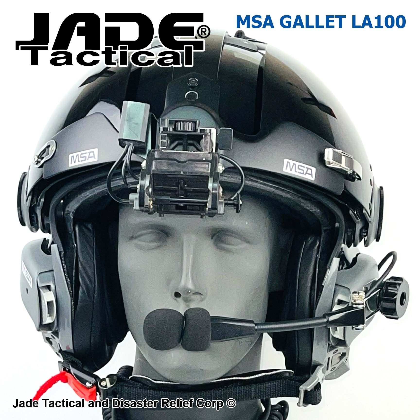 MSA Gallet LA100 Jet Pilot Flight Helmet Loaded | Jade Tactical