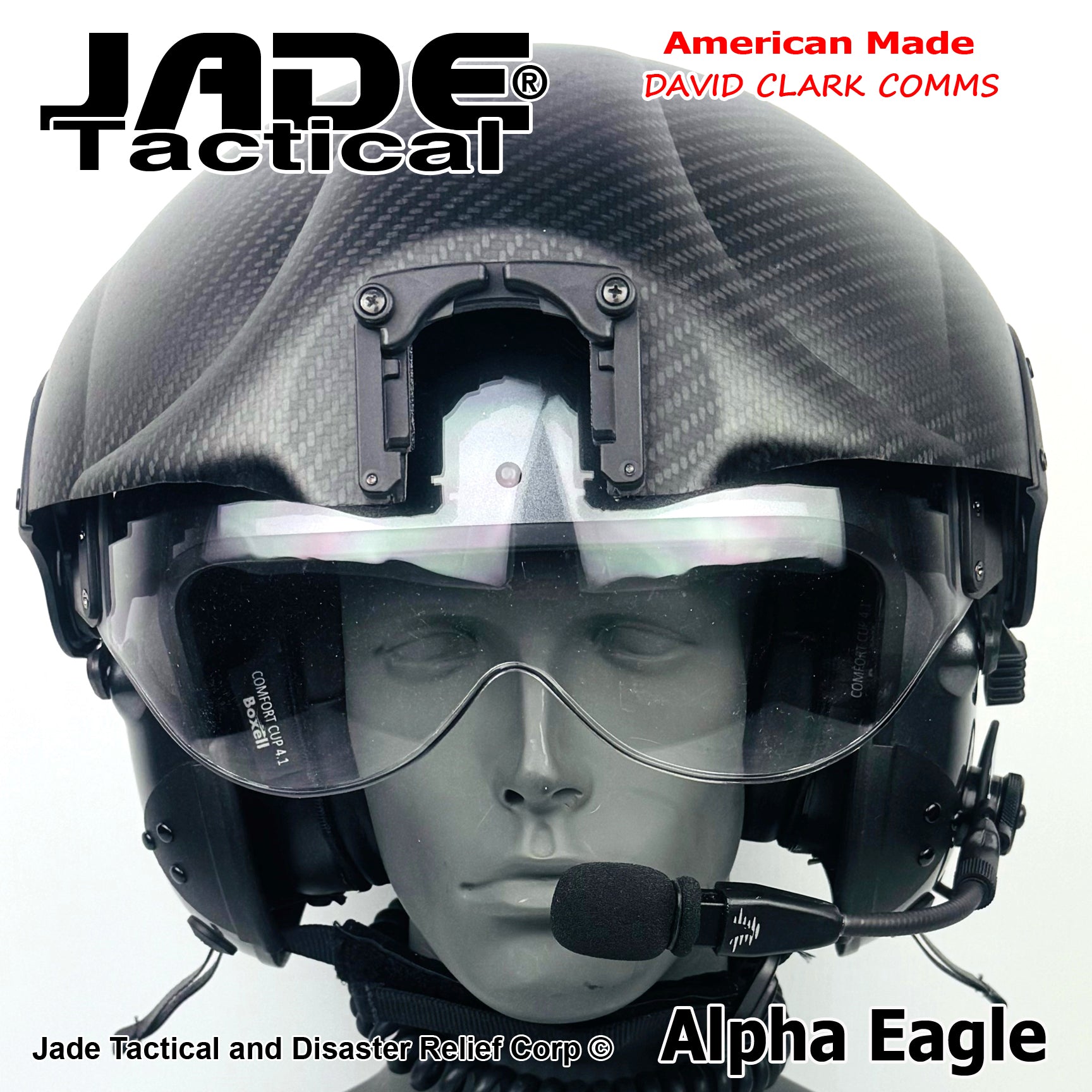 Alpha Eagle Gun Metal Grey Helicopter Flight Helmet | Jade Tactical