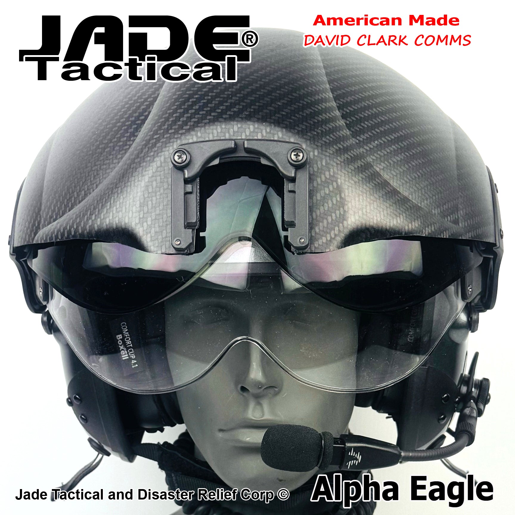 Alpha Eagle Gun Metal Grey Helicopter Flight Helmet | Jade Tactical