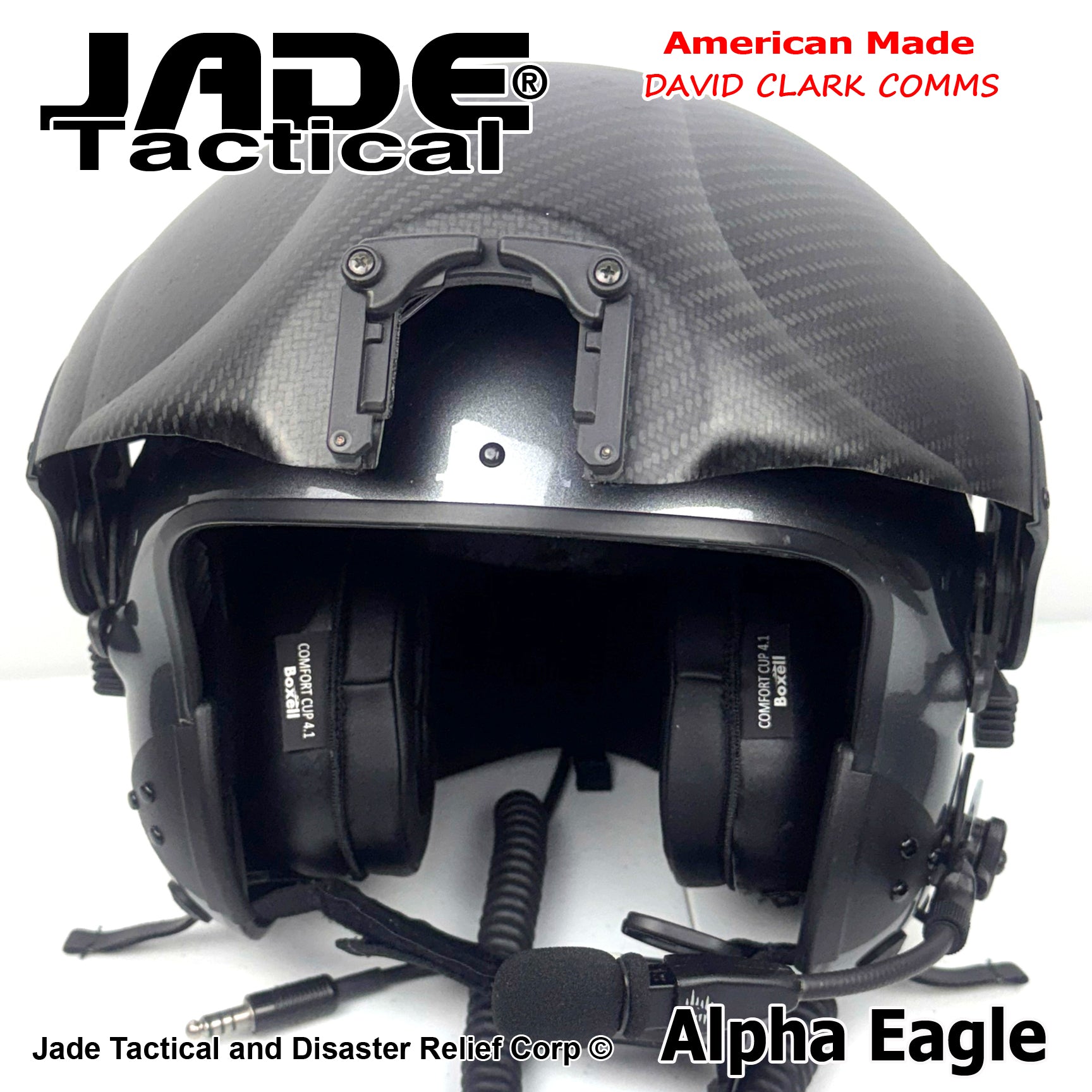 Alpha Eagle Gun Metal Grey Helicopter Flight Helmet | Jade Tactical