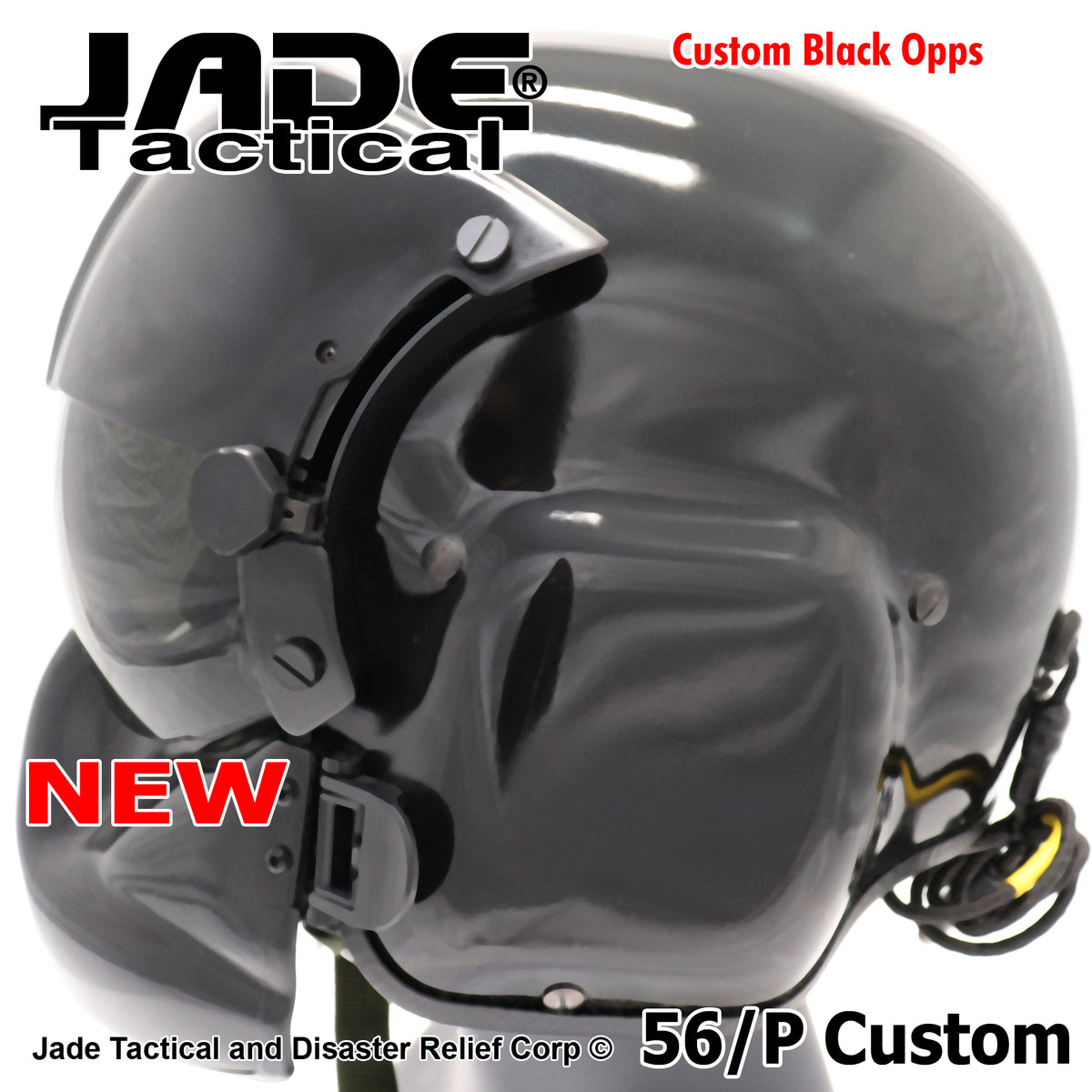 GENTEX 56/P USA Helicopter Pilot Helmet Black Gloss
