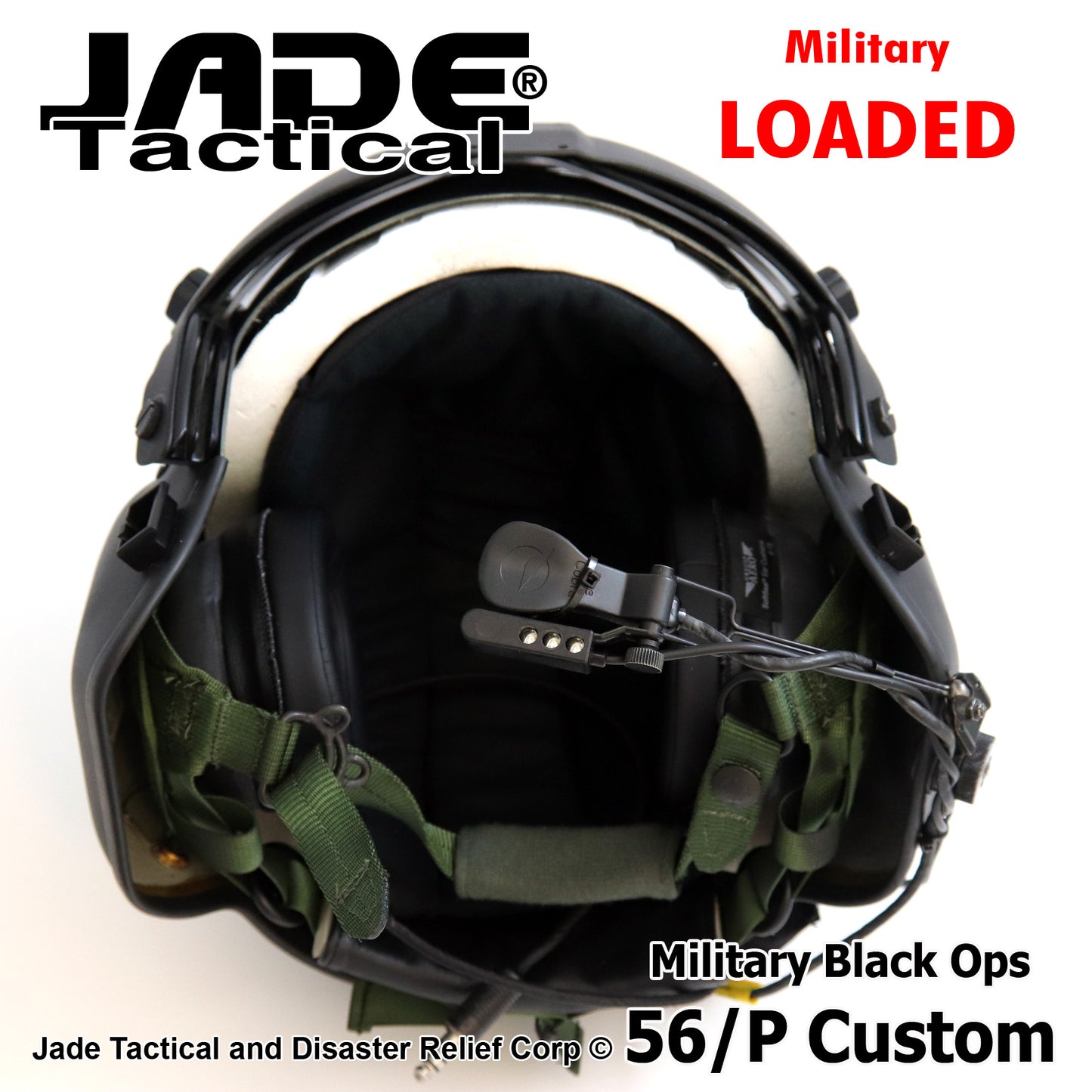 GENTEX 56/P USA Helicopter Flight Helmet Black Ops