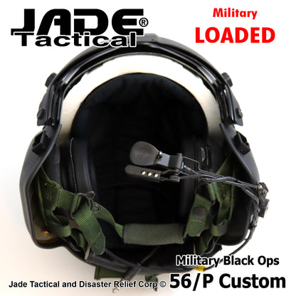 GENTEX 56/P USA Helicopter Flight Helmet Black Ops